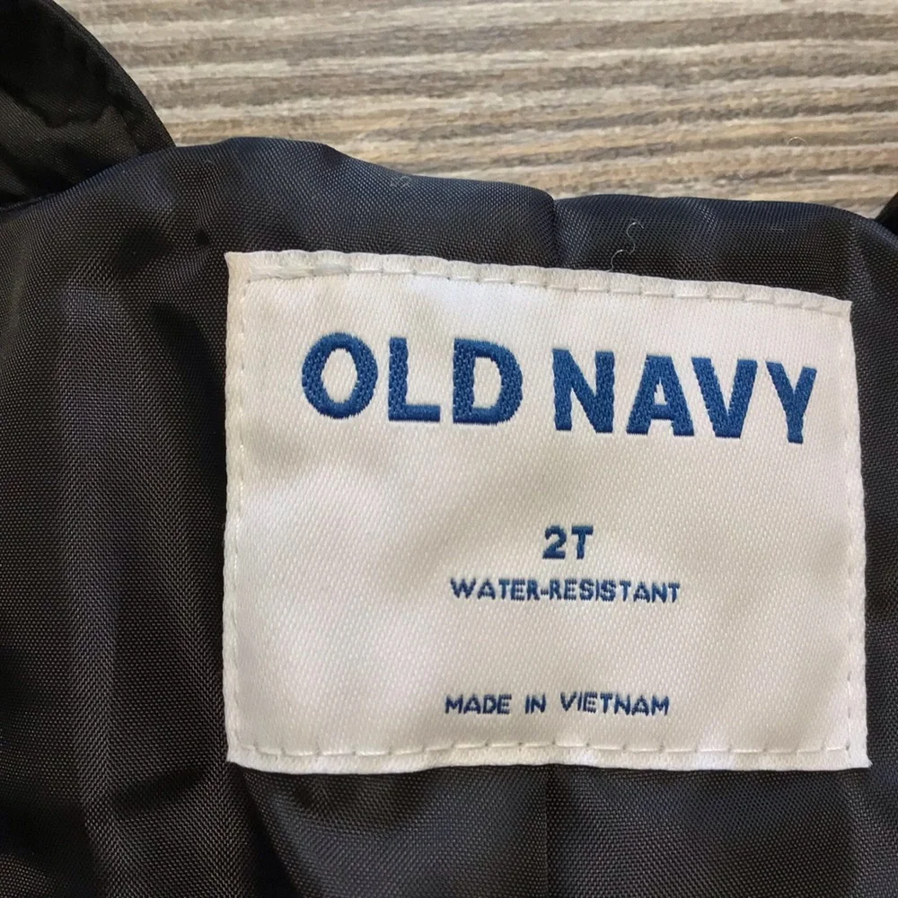 Old Navy Black Jack Water-Resistant Snow Bib Unisex 2T
